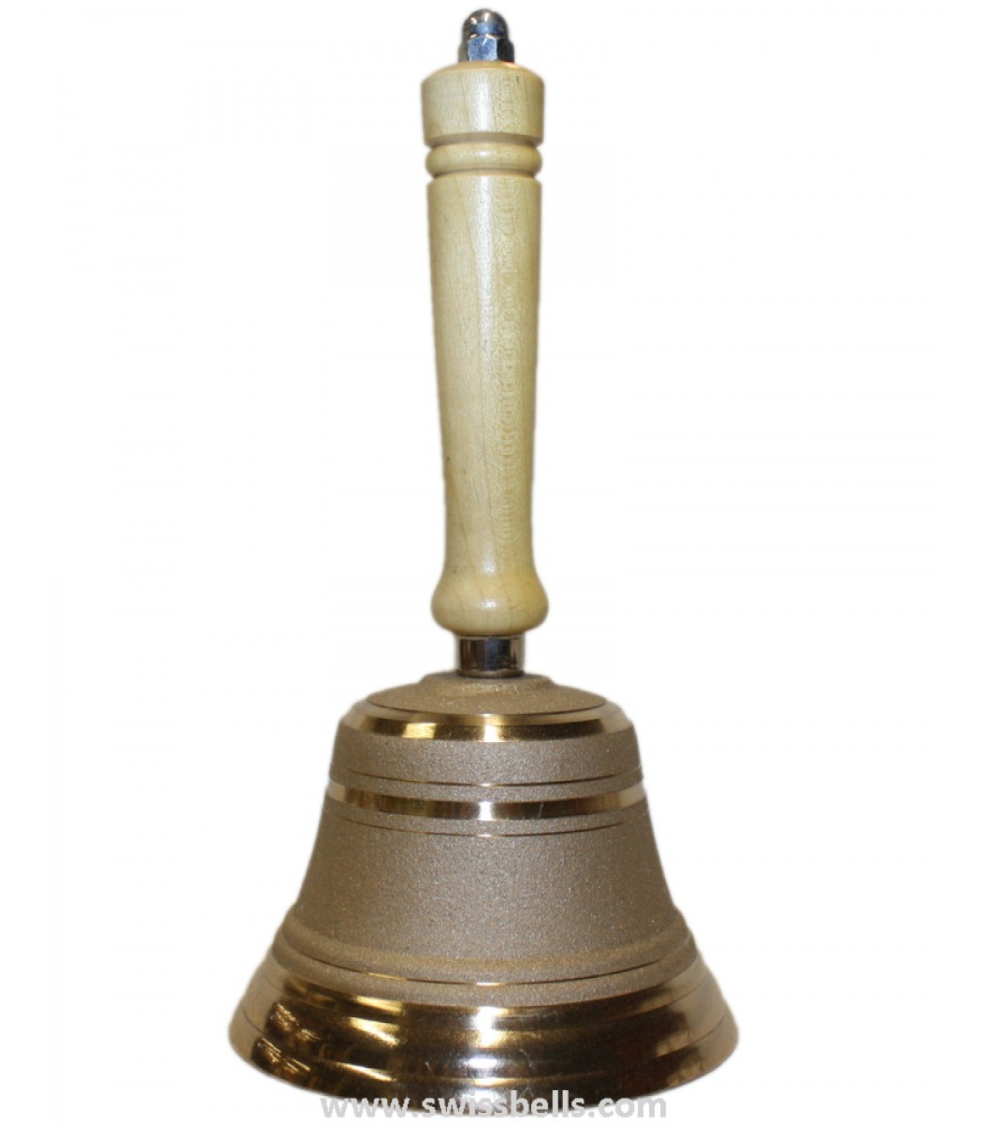 Messing-Glocke mit Holzgriff 19 cm 