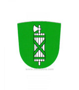 Klicken für Detailansicht Kantonswappen aus Leder St. Gallen