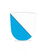 Klicken für Detailansicht Kantonswappen aus Leder Zürich