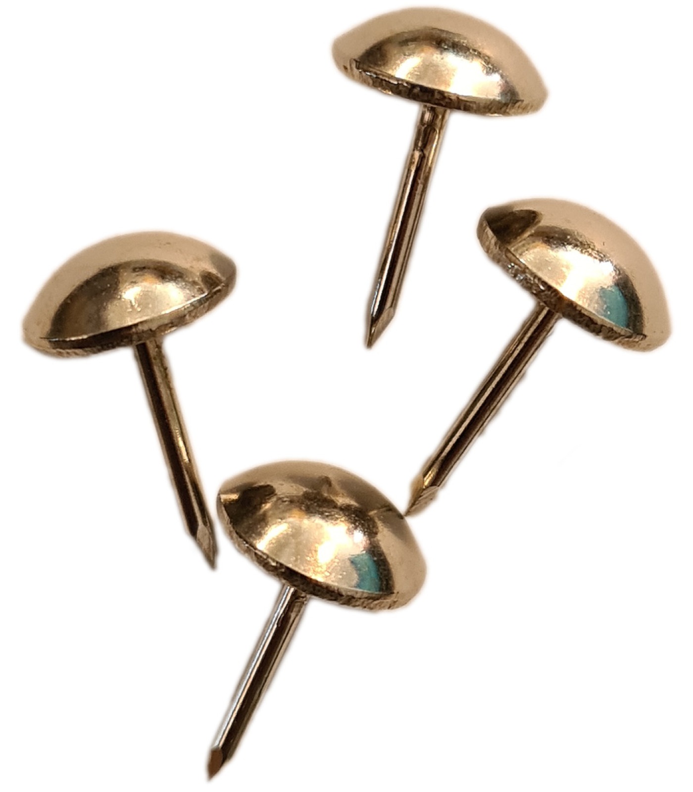 Upholstery nail large brass or chromed