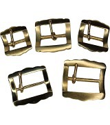 Buckle for bell straps 111er brass one spike