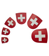 Wappen aus Leder Schweiz