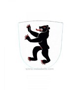 Canton coat of arms Appenzell Innerrhoden made of leather