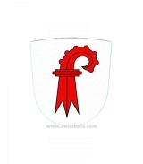 Canton coat of arms Basel-Landschaft made of leather
