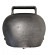 Bartenbach pasture steel bell raw, forged Bartenbach steel bell no 3, hanger: 10 cm, width: 20.5 cm, height: 15.5 cm